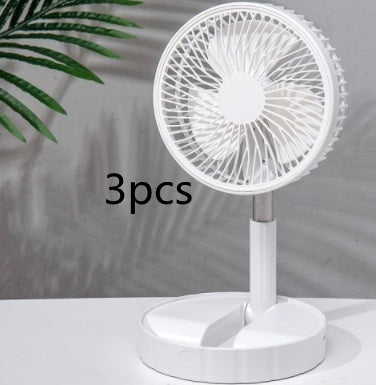 Strong Wind And Quiet Portable Telescopic Folding Fan - Homevera