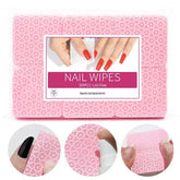 300pcs Cotton Gel Nail Polish Remover Wipes Nail Cleaning Pads Non Woven Lint-Free Nail Pads For Beauty Salon Nail Art Tool - Homevera