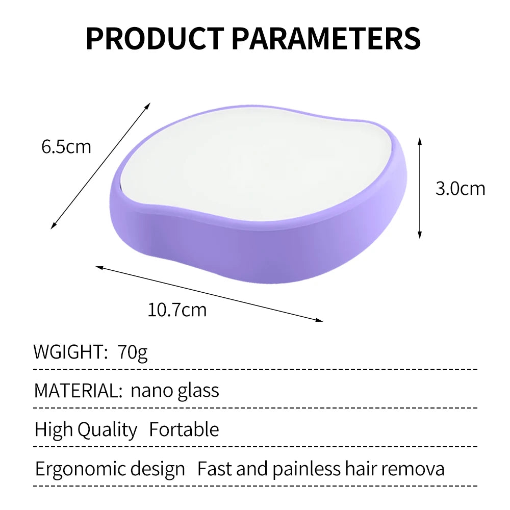 Painless Physical Nano Epilator Safe Easy to Clean Reusable Hair Removal Stone Male Female Body Beauty Care Hair Removal Tool - Homevera