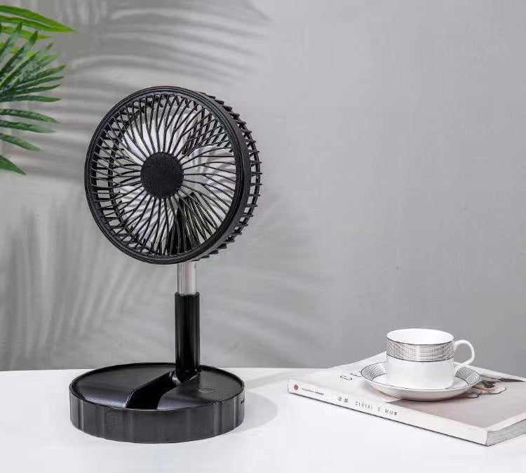 Strong Wind And Quiet Portable Telescopic Folding Fan - Homevera