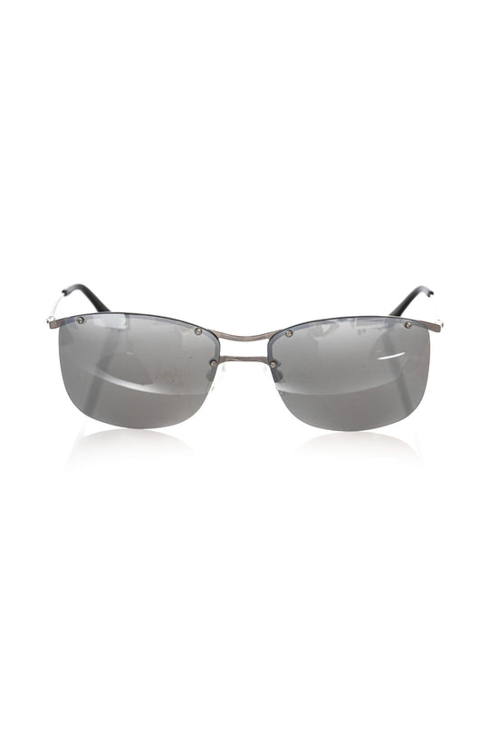Silver Metallic Fibre Men Sunglass