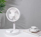 Strong Wind And Quiet Portable Telescopic Folding Fan - Homevera