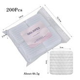 Nail Polish Remover Wipes Nail Cleaning Pads, Non Woven Nail Pads For Women Girl Beauty Salon - Homevera
