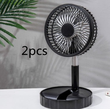 Strong Wind And Quiet Portable Telescopic Folding Fan - Homevera