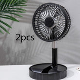 Strong Wind And Quiet Portable Telescopic Folding Fan - Homevera