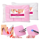 Nail Polish Remover Wipes Nail Cleaning Pads, Non Woven Nail Pads For Women Girl Beauty Salon - Homevera