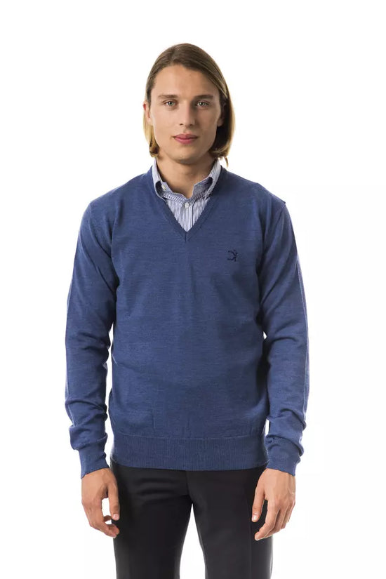 Blue Merino Wool Men&