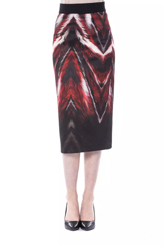 Multicolor Polyester Women Pencil Skirt