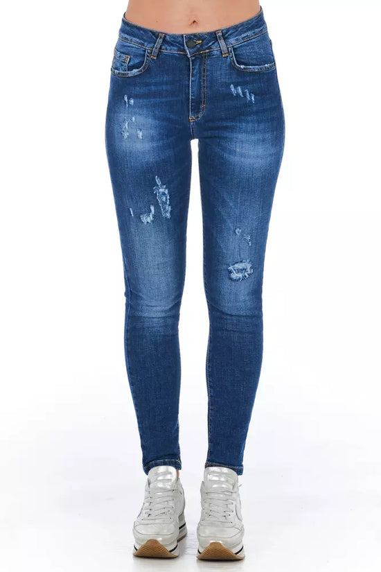 Blue Other Fibres Women Jeans