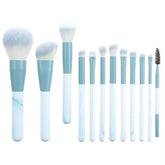13 PCS Makeup Brushes Set Eye Shadow Foundation Women Cosmetic Brush Eyeshadow Blush Beauty Soft Make Up Tools Bag - Homevera