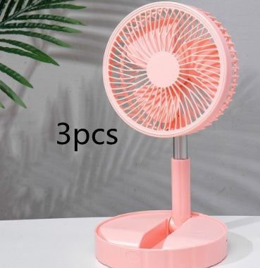 Strong Wind And Quiet Portable Telescopic Folding Fan - Homevera
