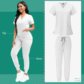 Scrubs Women Beauty SPA Uniform Pet Clinic Store Veterinary Dentistry Work Clothes Set High-quality Medical Nurse Uniform Unisex - Homevera