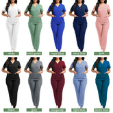 Scrubs Women Beauty SPA Uniform Pet Clinic Store Veterinary Dentistry Work Clothes Set High-quality Medical Nurse Uniform Unisex - Homevera