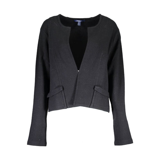 Black Wool Women Cardigan