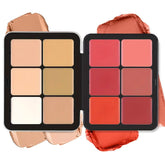 12-color iron box concealer blush cream matte highlight contour makeup all-in-one palette - Homevera