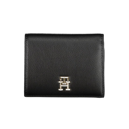Black Polyurethane Women Wallet