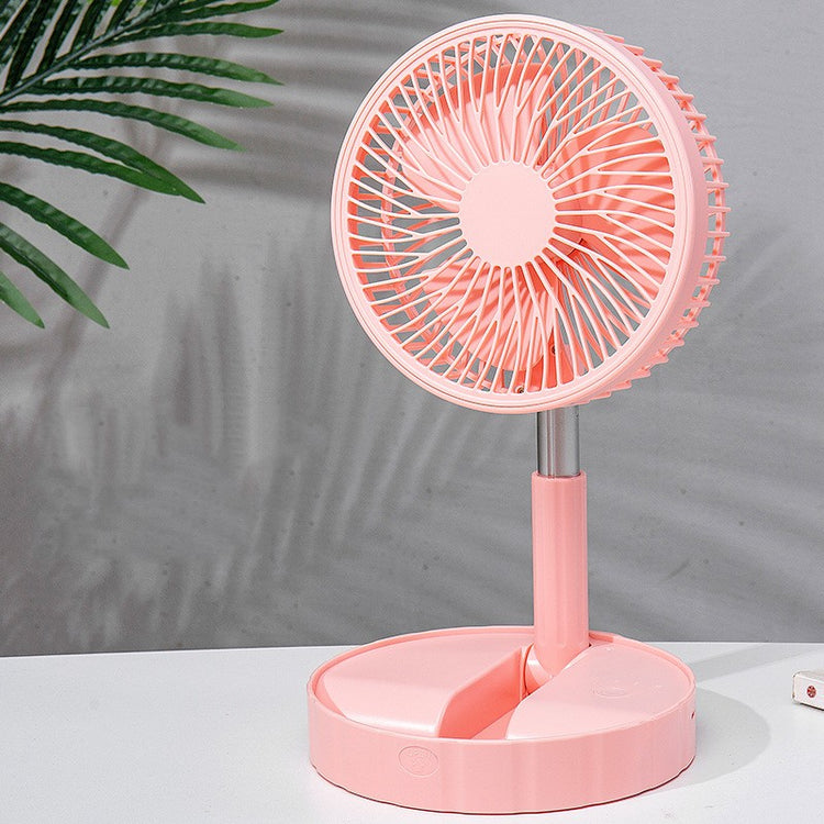 Strong Wind And Quiet Portable Telescopic Folding Fan - Homevera
