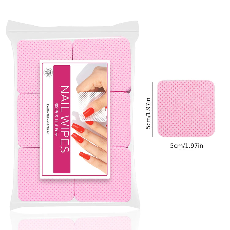 Nail Polish Remover Wipes Nail Cleaning Pads, Non Woven Nail Pads For Women Girl Beauty Salon - Homevera