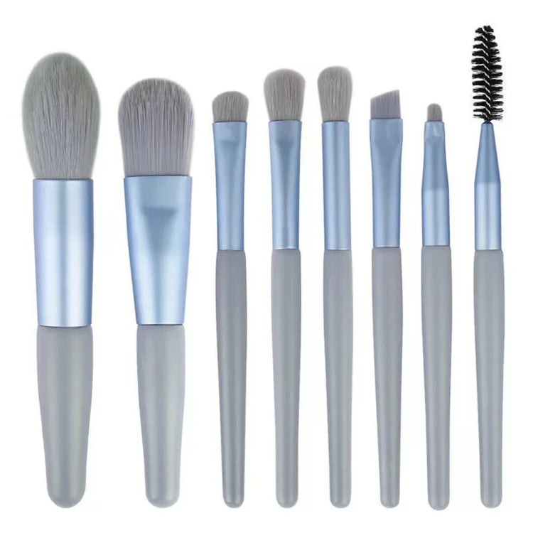 New 8Pcs Makeup Brush Set Makeup Concealer Brush Blush Loose Powder Brush Eye Shadow Highlighter Foundation Brush Beauty Tools - Homevera