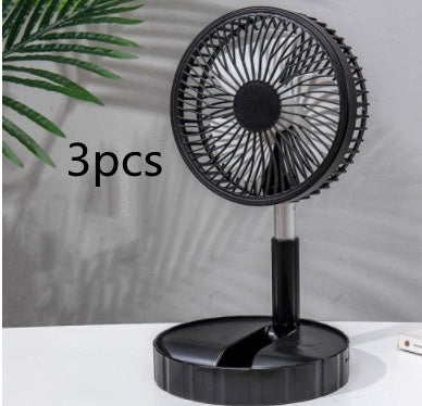 Strong Wind And Quiet Portable Telescopic Folding Fan - Homevera