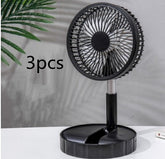 Strong Wind And Quiet Portable Telescopic Folding Fan - Homevera