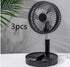 Strong Wind And Quiet Portable Telescopic Folding Fan - Homevera