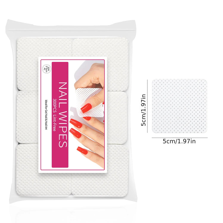 Nail Polish Remover Wipes Nail Cleaning Pads, Non Woven Nail Pads For Women Girl Beauty Salon - Homevera