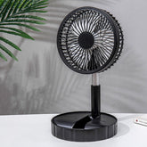 Strong Wind And Quiet Portable Telescopic Folding Fan - Homevera