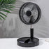 Strong Wind And Quiet Portable Telescopic Folding Fan - Homevera