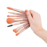New 8Pcs Makeup Brush Set Makeup Concealer Brush Blush Loose Powder Brush Eye Shadow Highlighter Foundation Brush Beauty Tools - Homevera