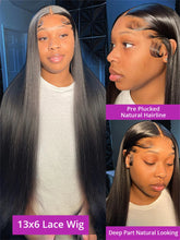 250 High Desity 50 Inch Bone Straight Human Hair Lace Frontal Wigs 13x6 13x4 HD Lace Front Human Hair Wigs PrePlucked For Women - Homevera