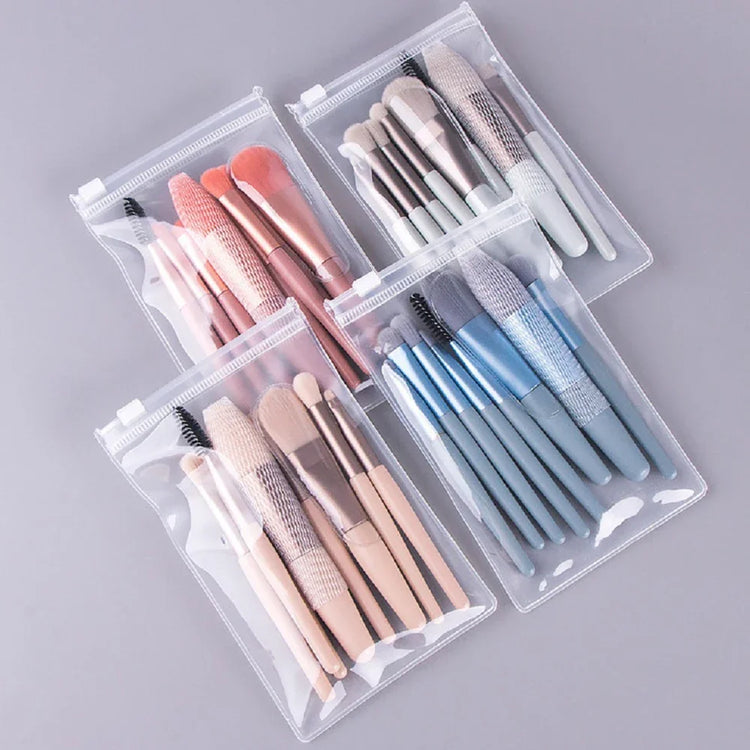 New 8Pcs Makeup Brush Set Makeup Concealer Brush Blush Loose Powder Brush Eye Shadow Highlighter Foundation Brush Beauty Tools - Homevera