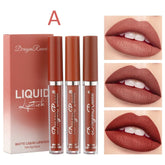 3 PCS Liquid Lipsticks Set Long Lasting Make Up For Women Korean Beauty Cosmetics Matte Lipsticks Waterproof Long lasting - Homevera