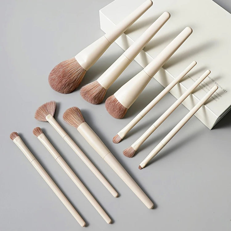 13 PCS Makeup Brushes Set Eye Shadow Foundation Women Cosmetic Brush Eyeshadow Blush Beauty Soft Make Up Tools Bag - Homevera
