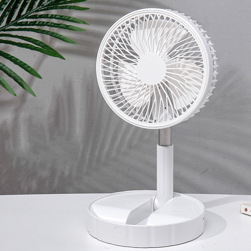 Strong Wind And Quiet Portable Telescopic Folding Fan - Homevera