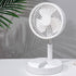 Strong Wind And Quiet Portable Telescopic Folding Fan - Homevera