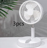 Strong Wind And Quiet Portable Telescopic Folding Fan - Homevera