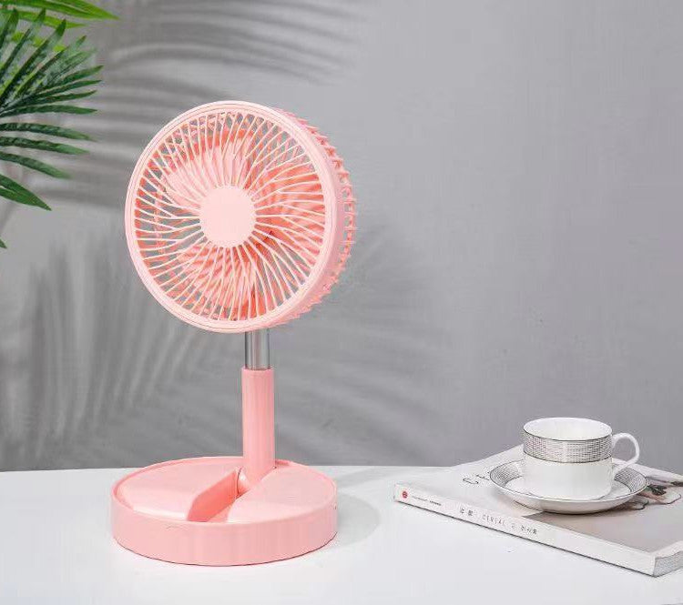 Strong Wind And Quiet Portable Telescopic Folding Fan - Homevera